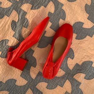 Everlane Day Heel, Red, size 6.5